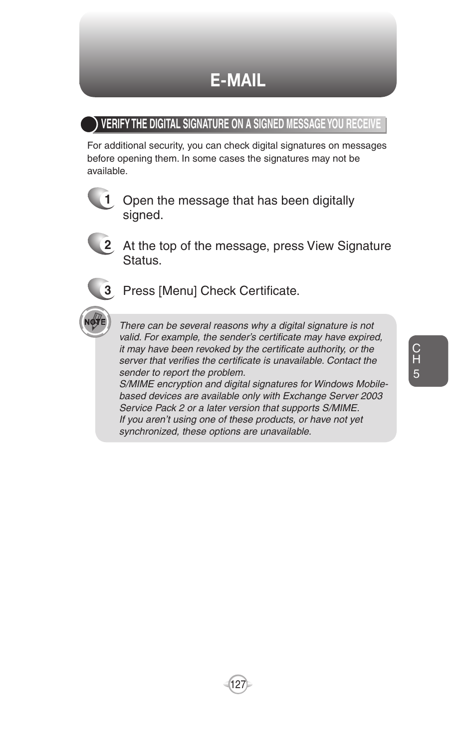 E-mail | UTStarcom PN-820 User Manual | Page 129 / 282