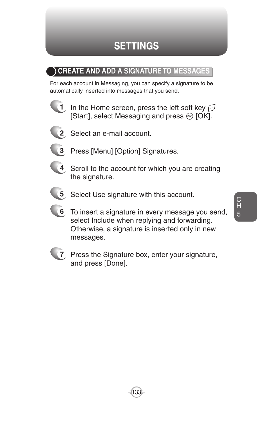Settings | UTStarcom PN-820 User Manual | Page 135 / 282