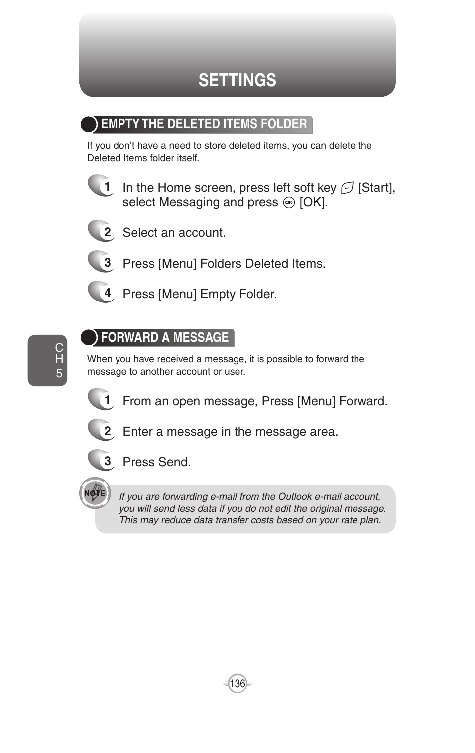 Settings | UTStarcom PN-820 User Manual | Page 138 / 282