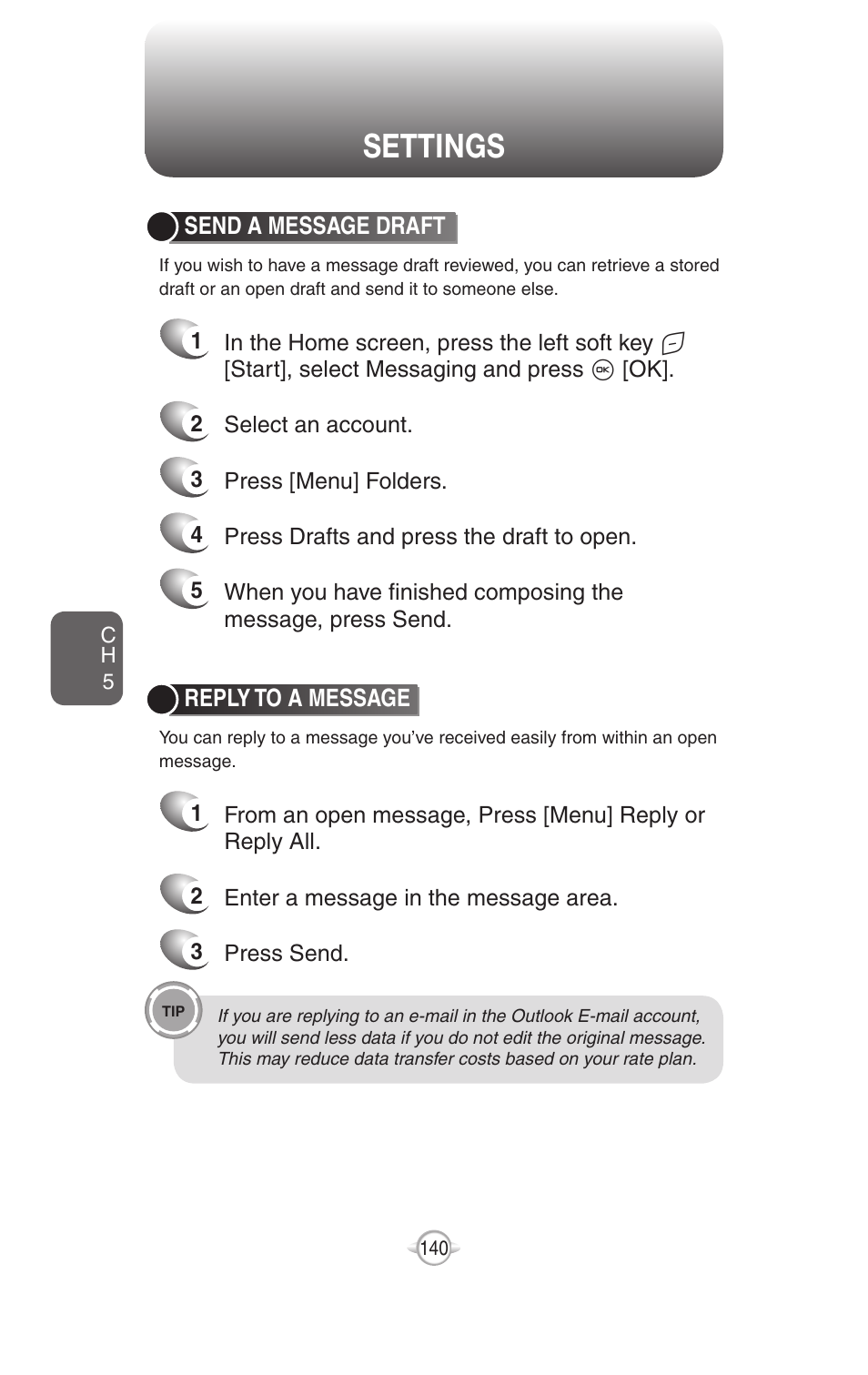 Settings | UTStarcom PN-820 User Manual | Page 142 / 282