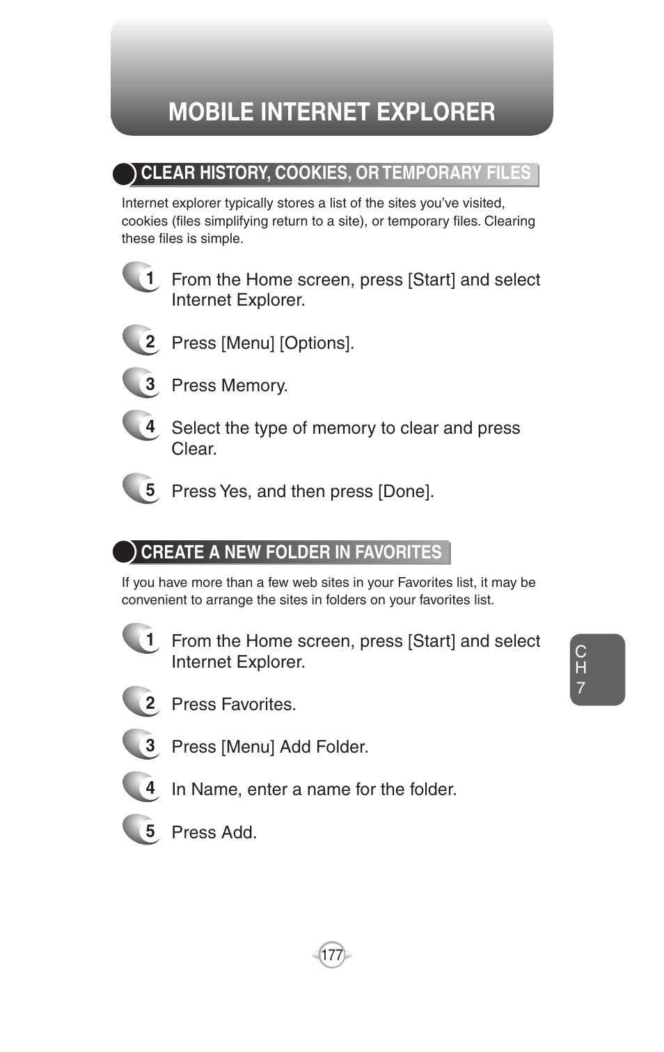 Mobile internet explorer | UTStarcom PN-820 User Manual | Page 179 / 282