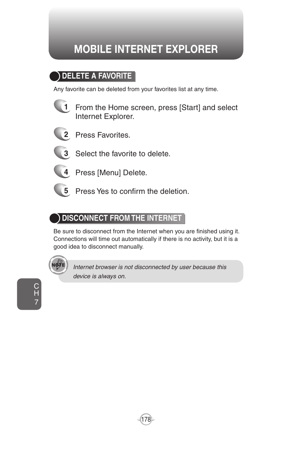 Mobile internet explorer | UTStarcom PN-820 User Manual | Page 180 / 282