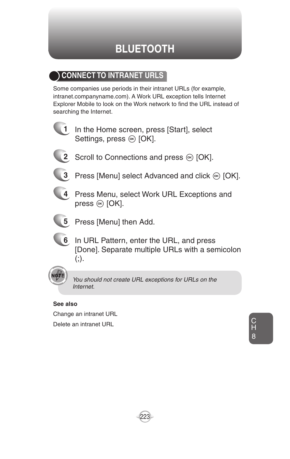 Bluetooth | UTStarcom PN-820 User Manual | Page 225 / 282