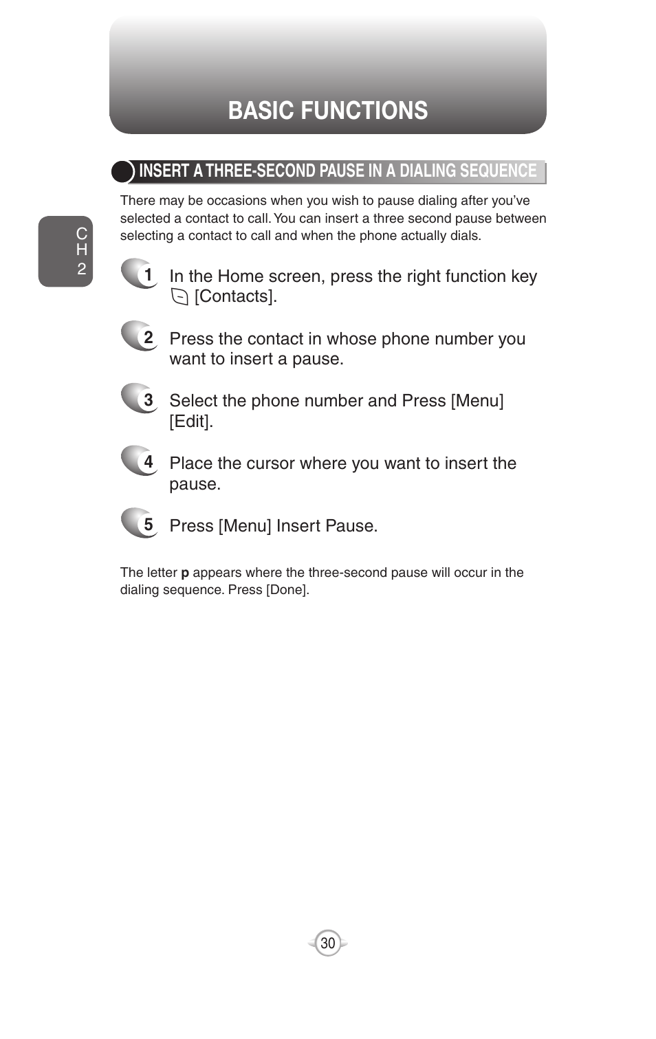Basic functions | UTStarcom PN-820 User Manual | Page 32 / 282