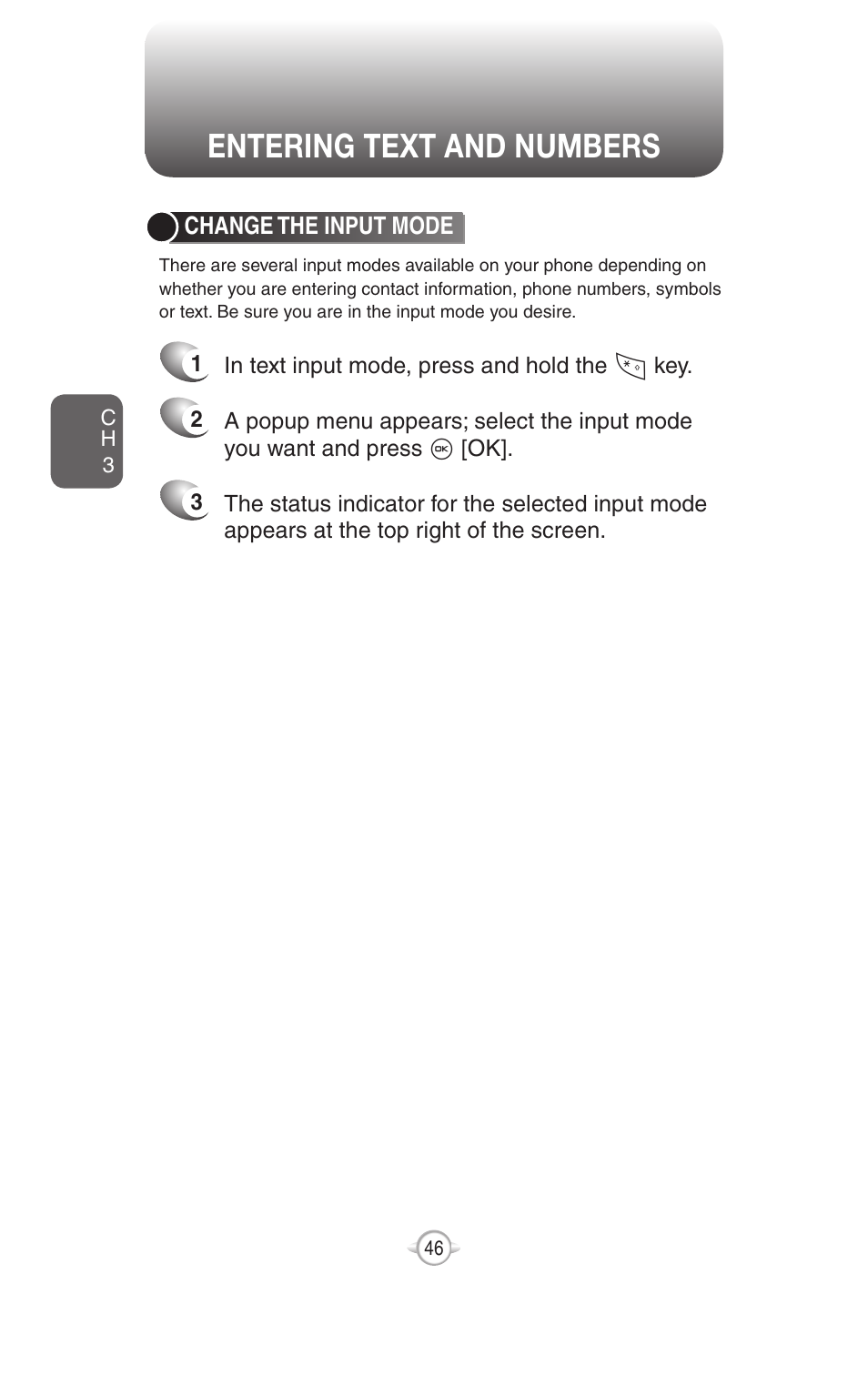 Entering text and numbers | UTStarcom PN-820 User Manual | Page 48 / 282
