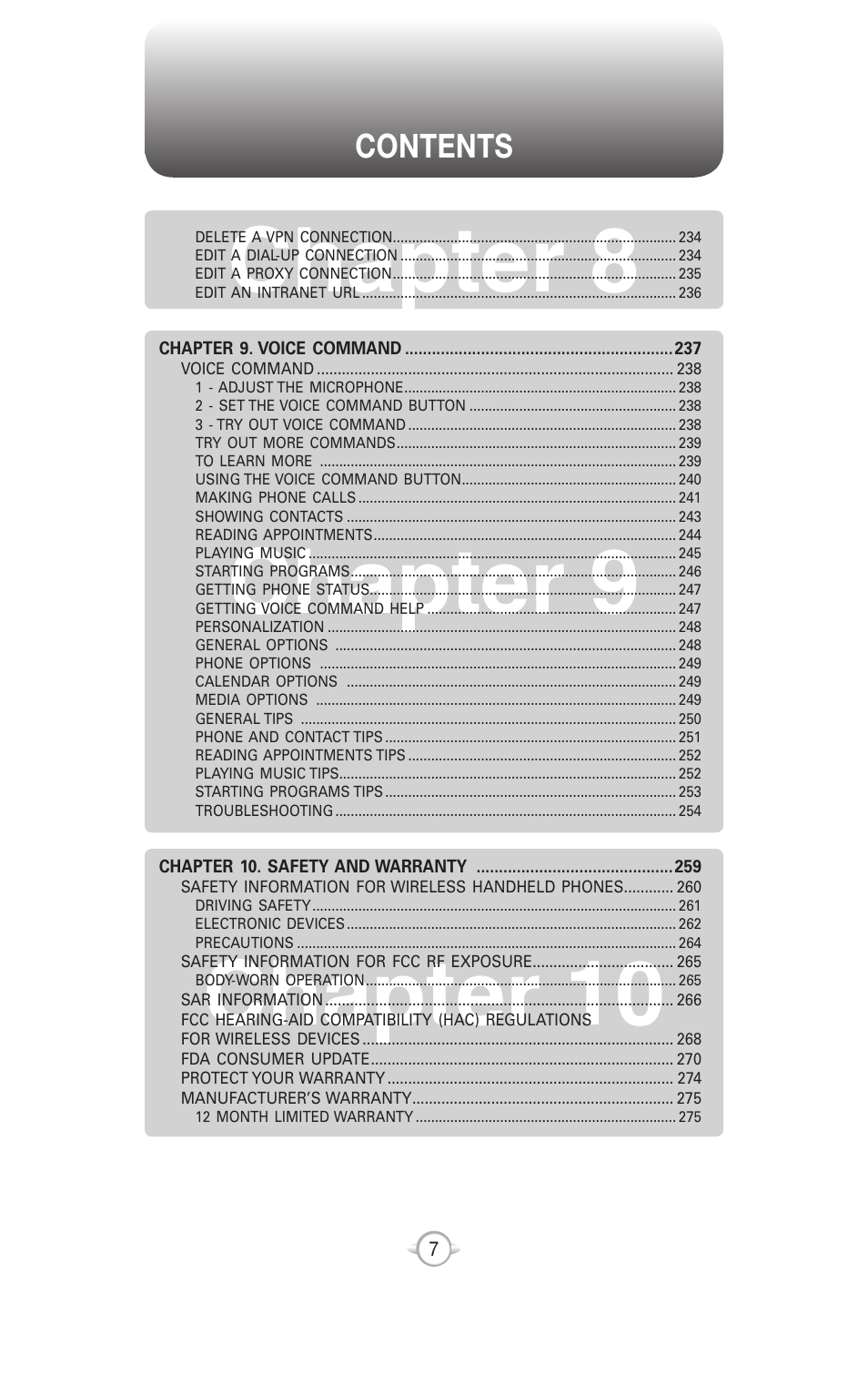 UTStarcom PN-820 User Manual | Page 9 / 282