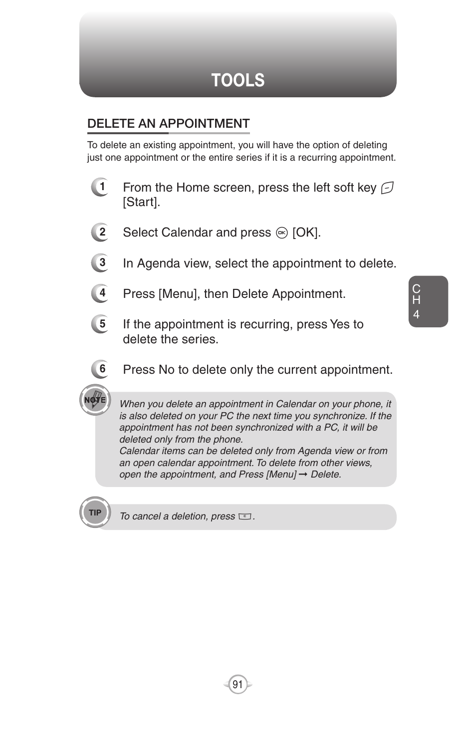 Tools | UTStarcom PN-820 User Manual | Page 93 / 282