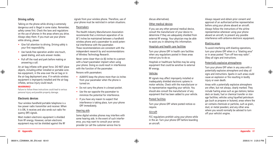 UTStarcom Shuttle CDM8964VM User Manual | Page 32 / 39