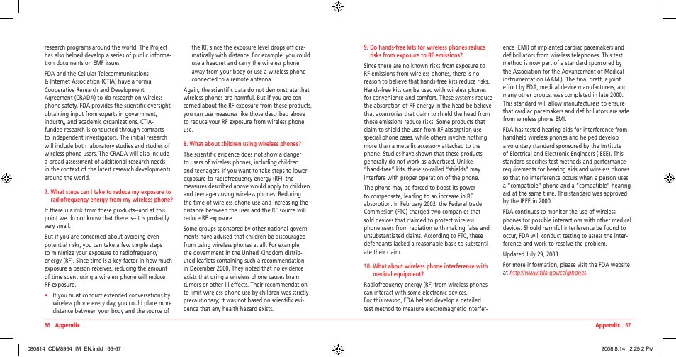 UTStarcom Shuttle CDM8964VM User Manual | Page 35 / 39