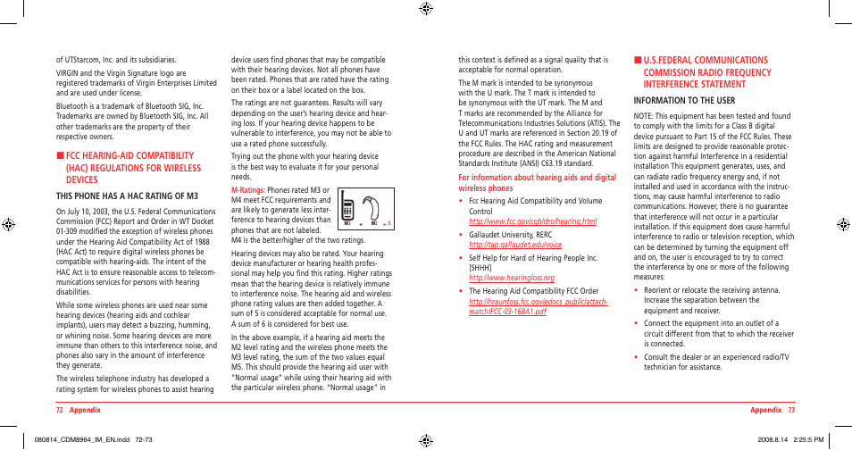 UTStarcom Shuttle CDM8964VM User Manual | Page 38 / 39