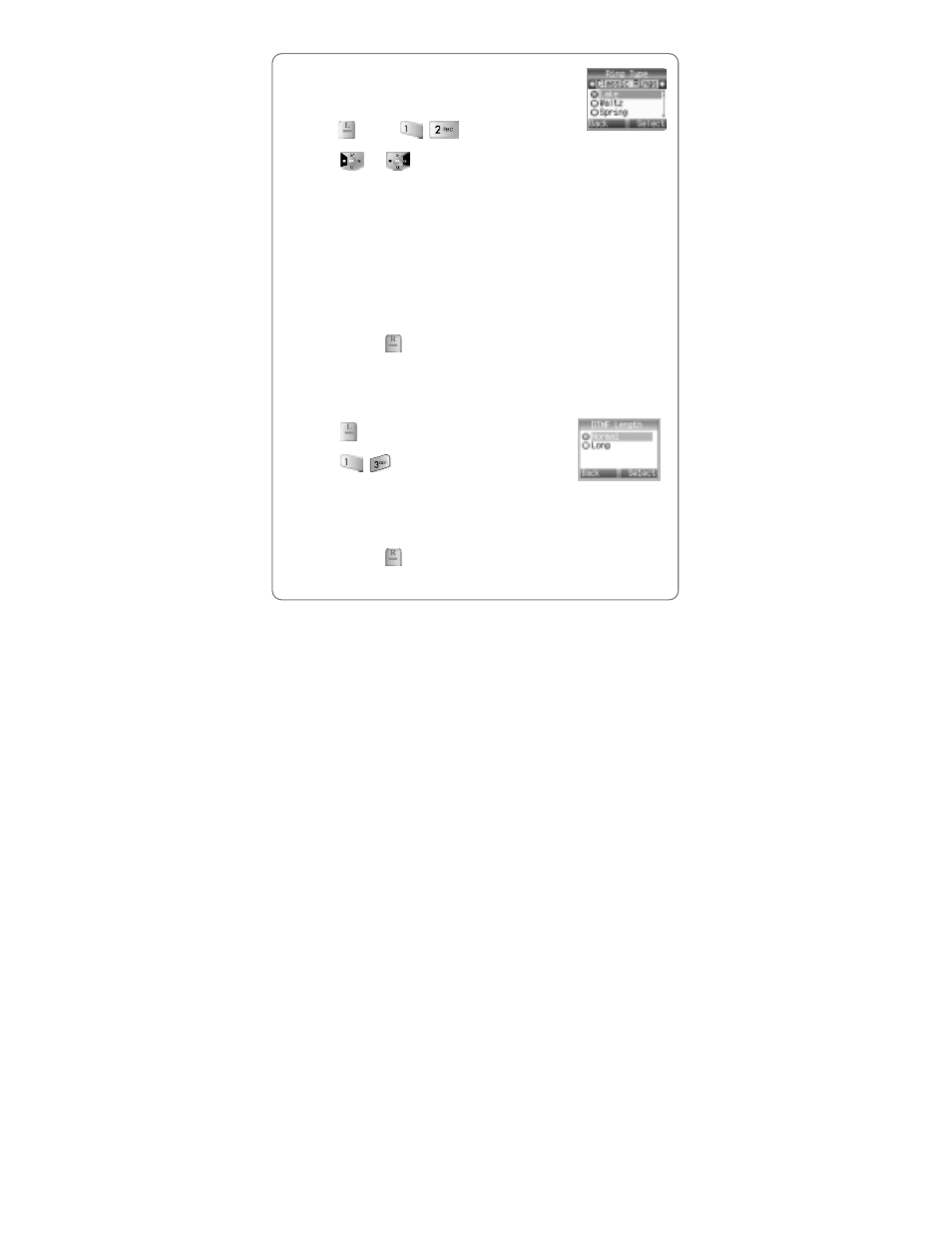 3 dtmf l, Ength, 2 ring type | 3 dtmf length | UTStarcom Handset User Manual | Page 26 / 87