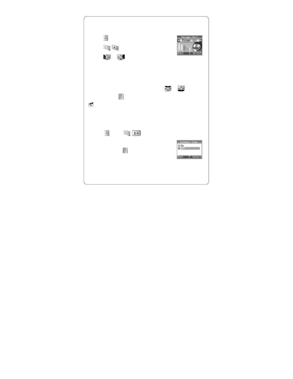 Olume, Ontrol, Onnect | 4 volume control, 5 connect tone | UTStarcom Handset User Manual | Page 27 / 87