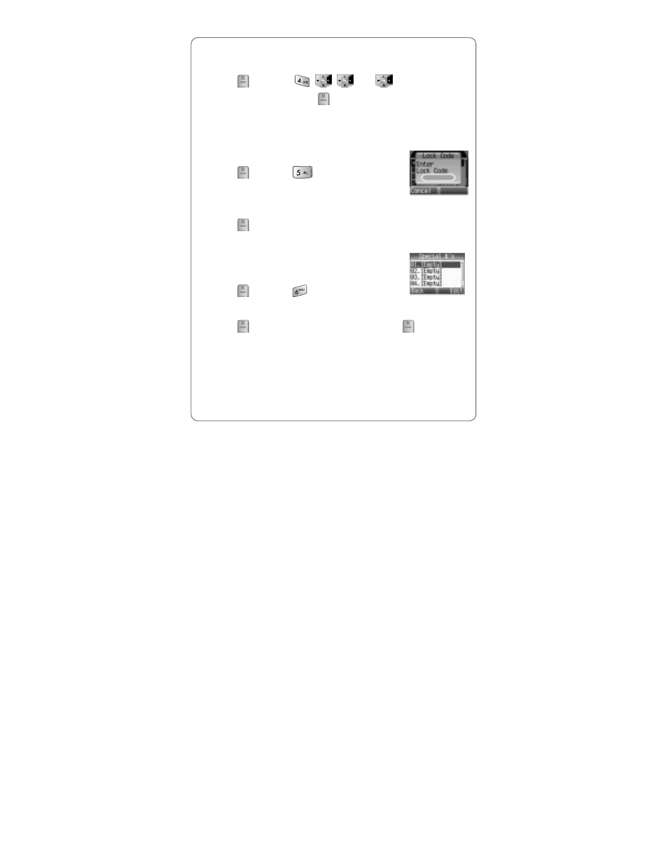 4 clear calls, Honebook, Pecial | 5 clr phonebook, 6 special #’s | UTStarcom Handset User Manual | Page 59 / 87