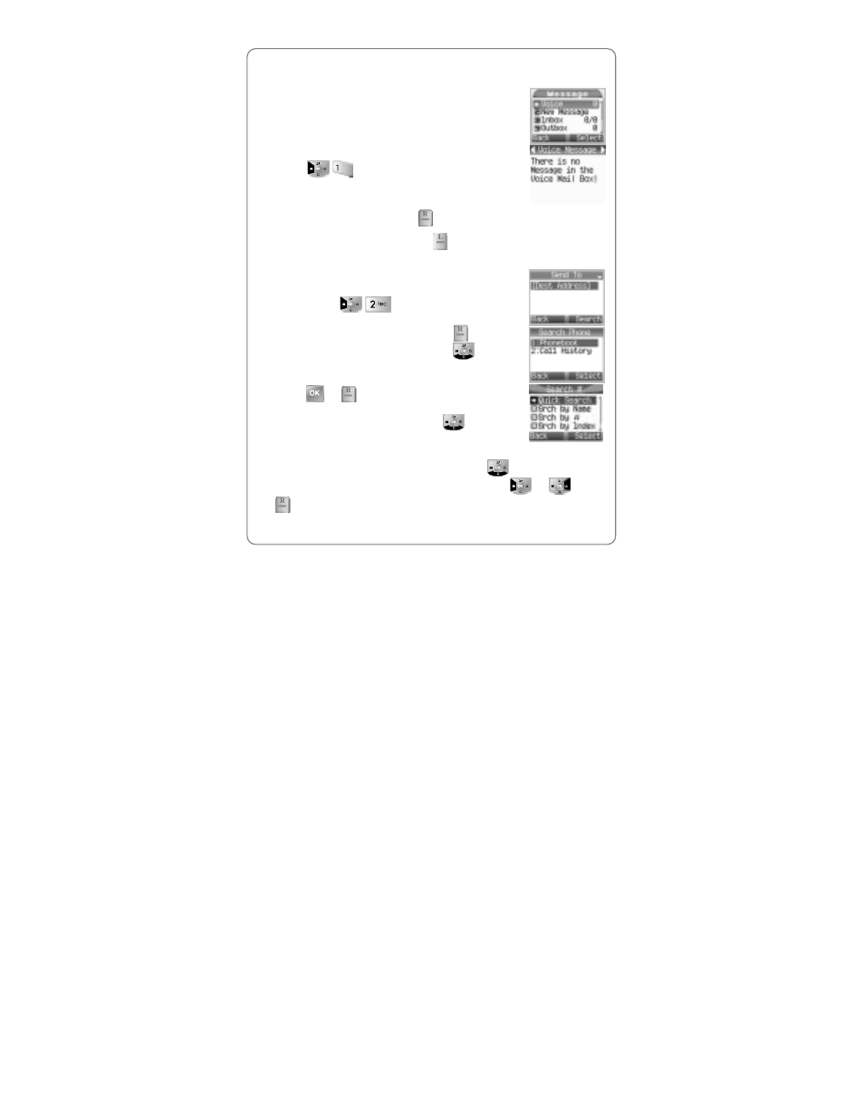 Oice, Essage, 1 voice | 2 new message | UTStarcom Handset User Manual | Page 60 / 87