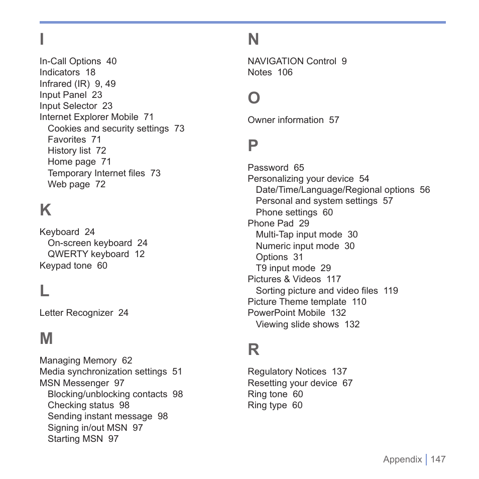 UTStarcom PPC-6700 User Manual | Page 148 / 149