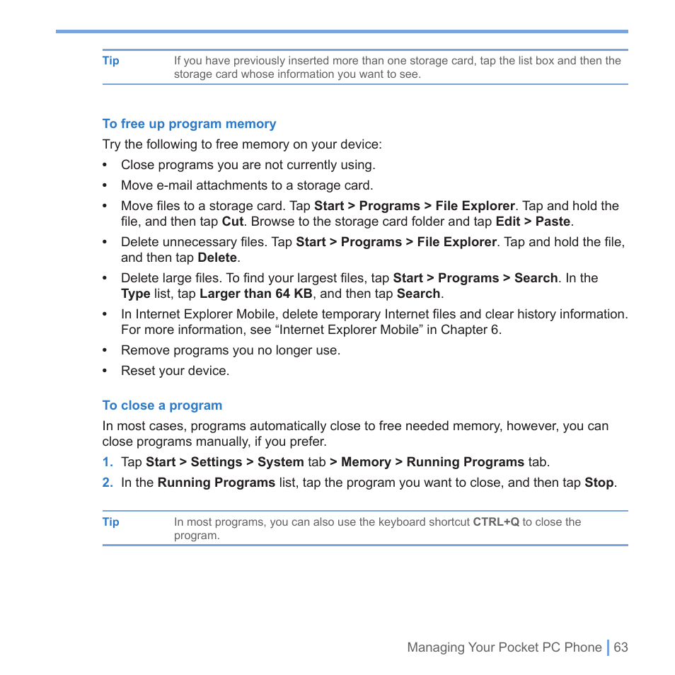 UTStarcom PPC-6700 User Manual | Page 64 / 149
