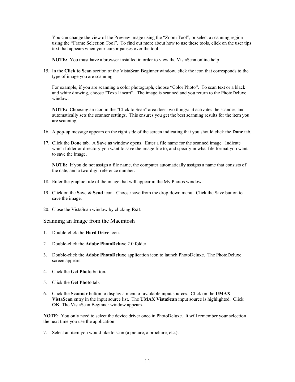 UMAX Technologies Astra 3400 User Manual | Page 11 / 57