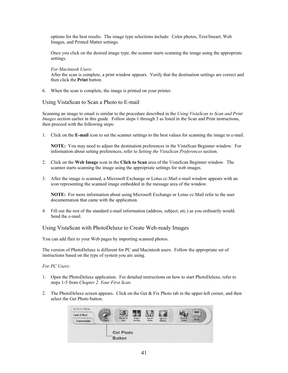 UMAX Technologies Astra 3400 User Manual | Page 41 / 57