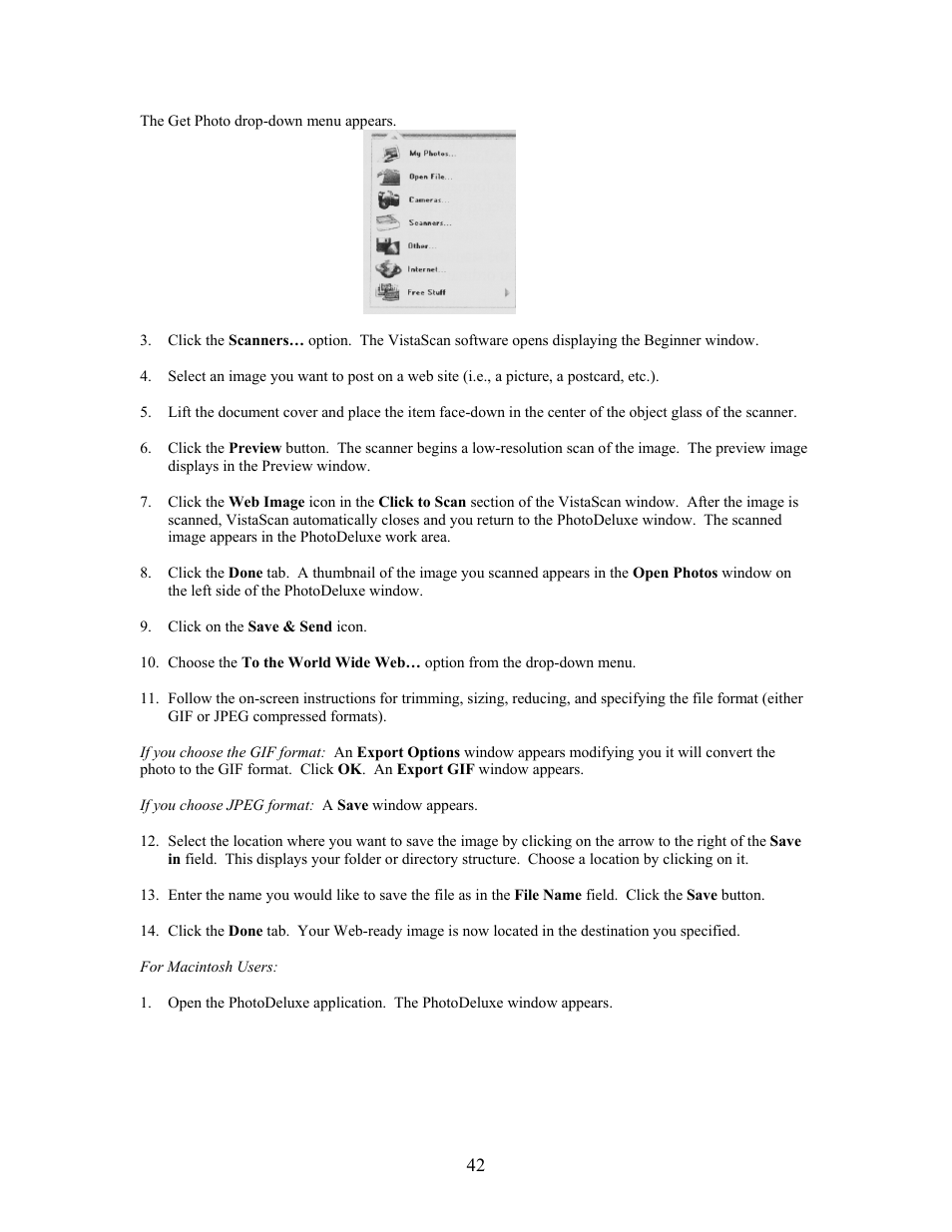 UMAX Technologies Astra 3400 User Manual | Page 42 / 57