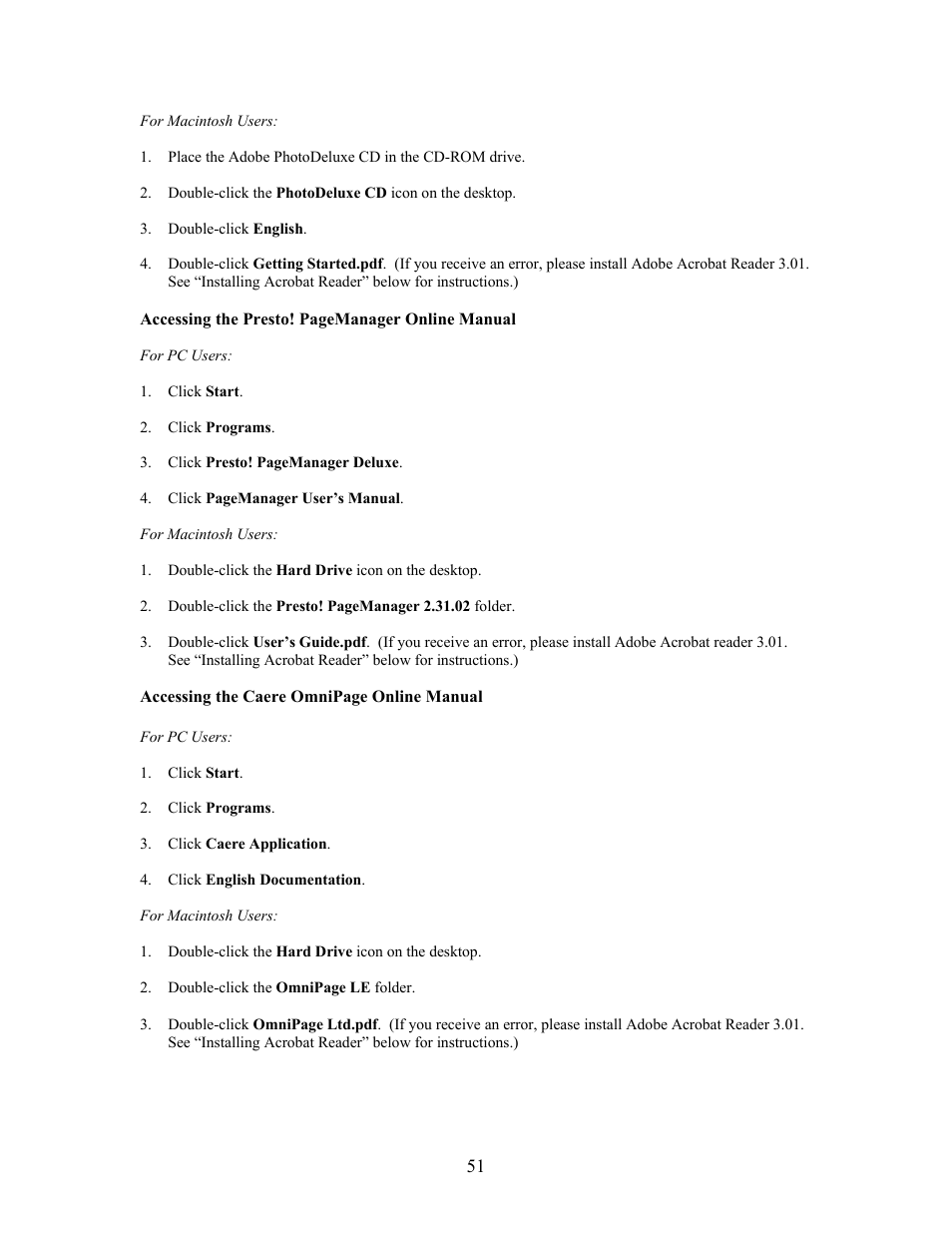 UMAX Technologies Astra 3400 User Manual | Page 51 / 57