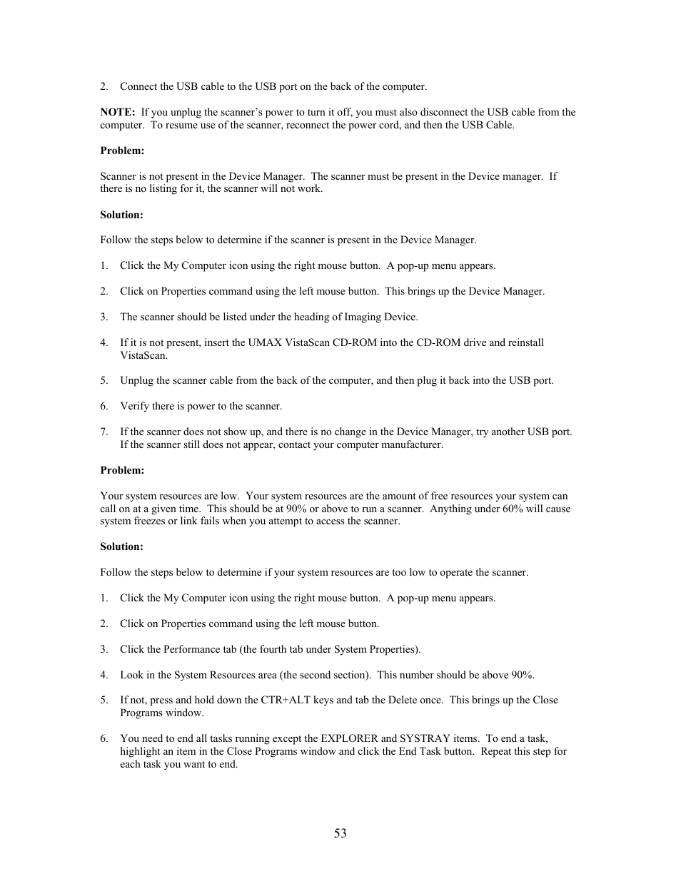 UMAX Technologies Astra 3400 User Manual | Page 53 / 57