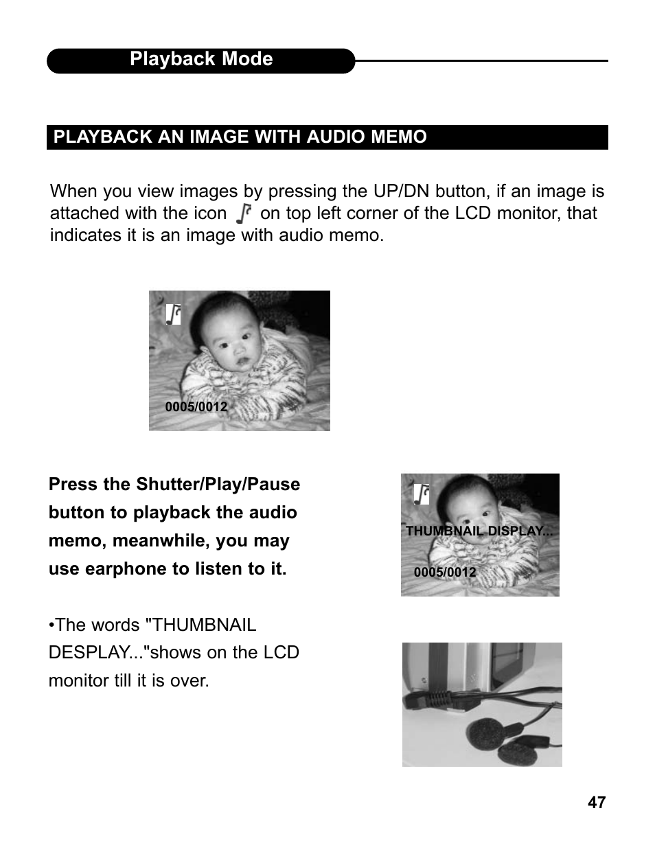 Playback mode | UMAX Technologies UMAX AstraPix 540 User Manual | Page 46 / 76