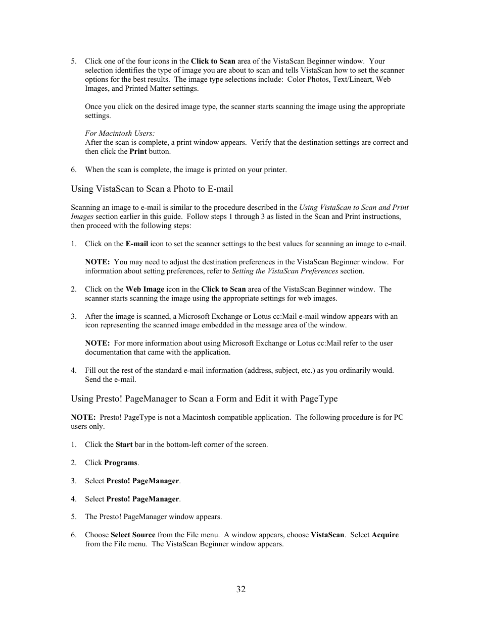 UMAX Technologies Astra 4000 User Manual | Page 32 / 47
