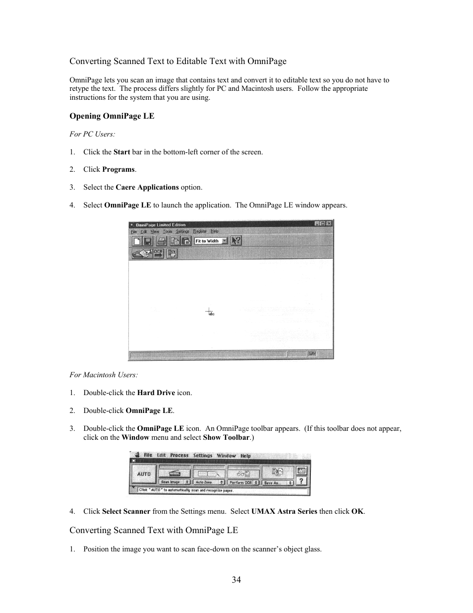 UMAX Technologies Astra 4000 User Manual | Page 34 / 47