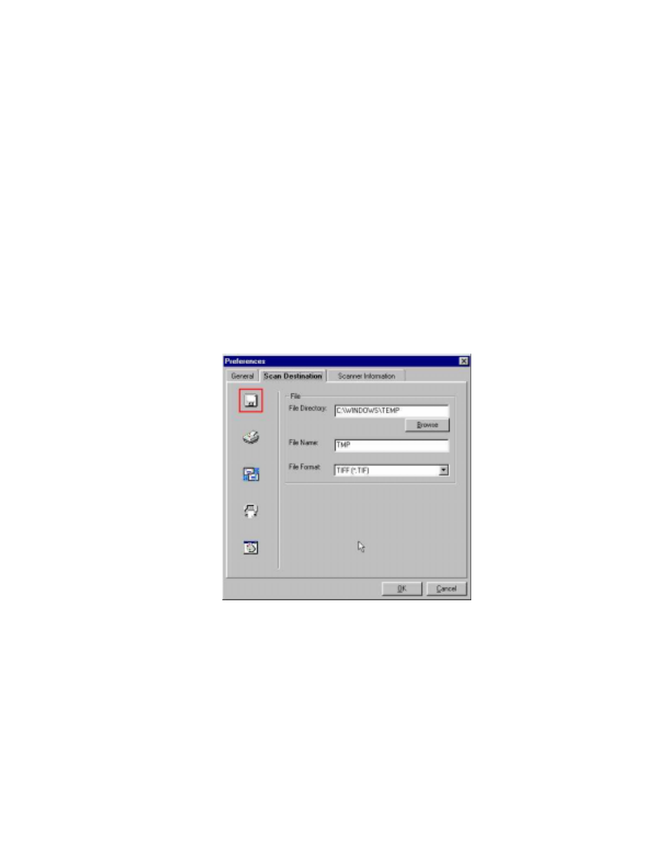 Scan destination | UMAX Technologies Astra 2000U User Manual | Page 31 / 120