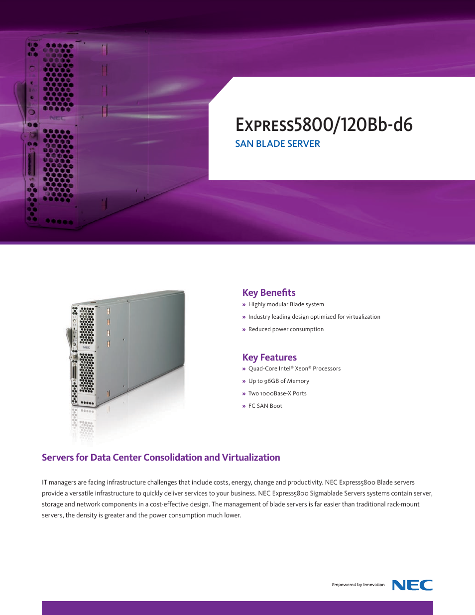 Univex Express5800 User Manual | 2 pages