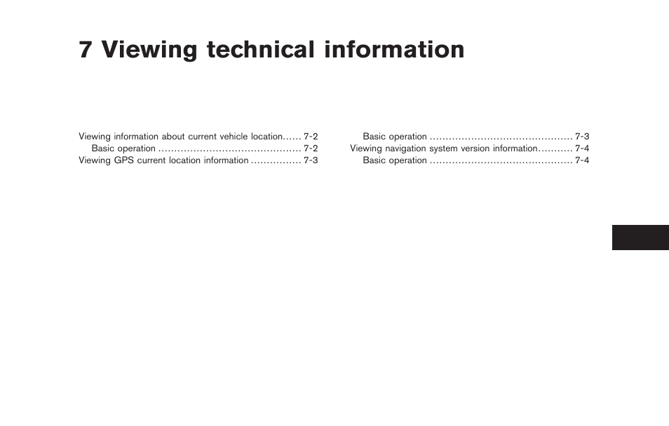 Viewing technical information, 7 viewing technical information | NISSAN 2011 Titan - Navigation System Owner's Manual User Manual | Page 189 / 251