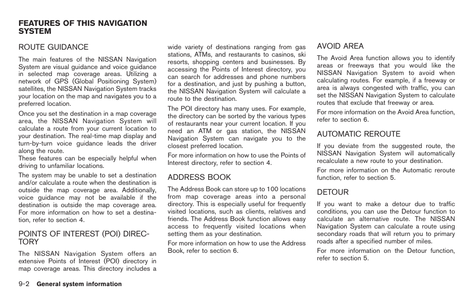 Features of this navigation system -2 | NISSAN 2011 Titan - Navigation System Owner's Manual User Manual | Page 210 / 251