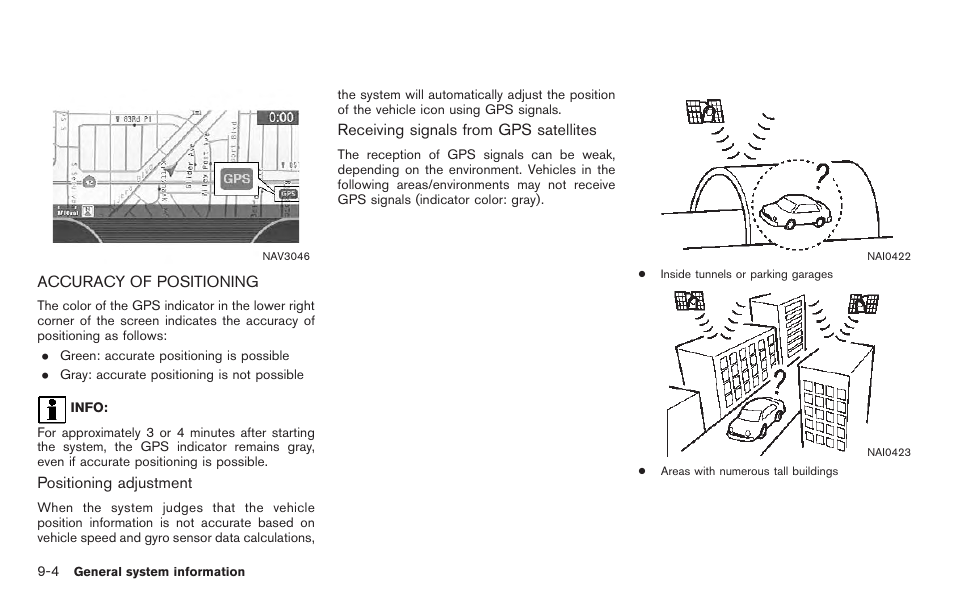 Accuracy of positioning -4 | NISSAN 2011 Titan - Navigation System Owner's Manual User Manual | Page 212 / 251