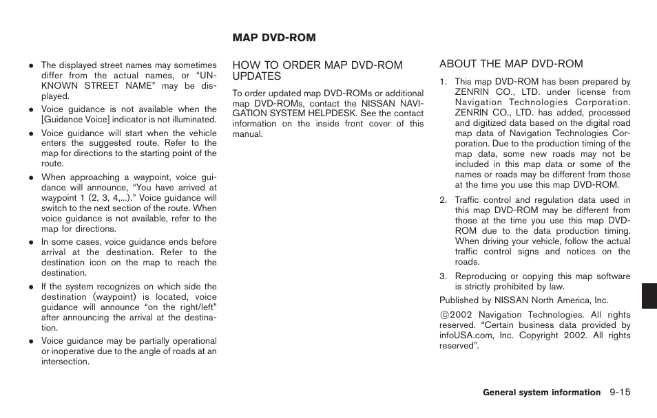 Map dvd-rom -15 | NISSAN 2011 Titan - Navigation System Owner's Manual User Manual | Page 223 / 251