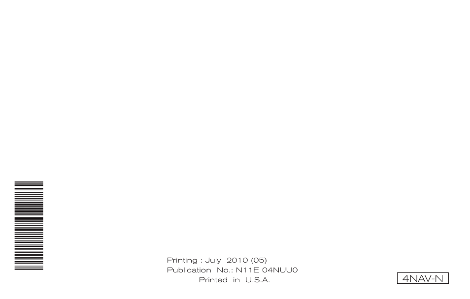 Navigation system | NISSAN 2011 Titan - Navigation System Owner's Manual User Manual | Page 251 / 251