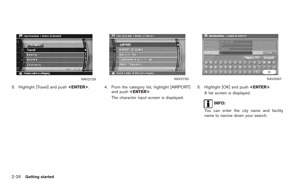 NISSAN 2011 Titan - Navigation System Owner's Manual User Manual | Page 34 / 251