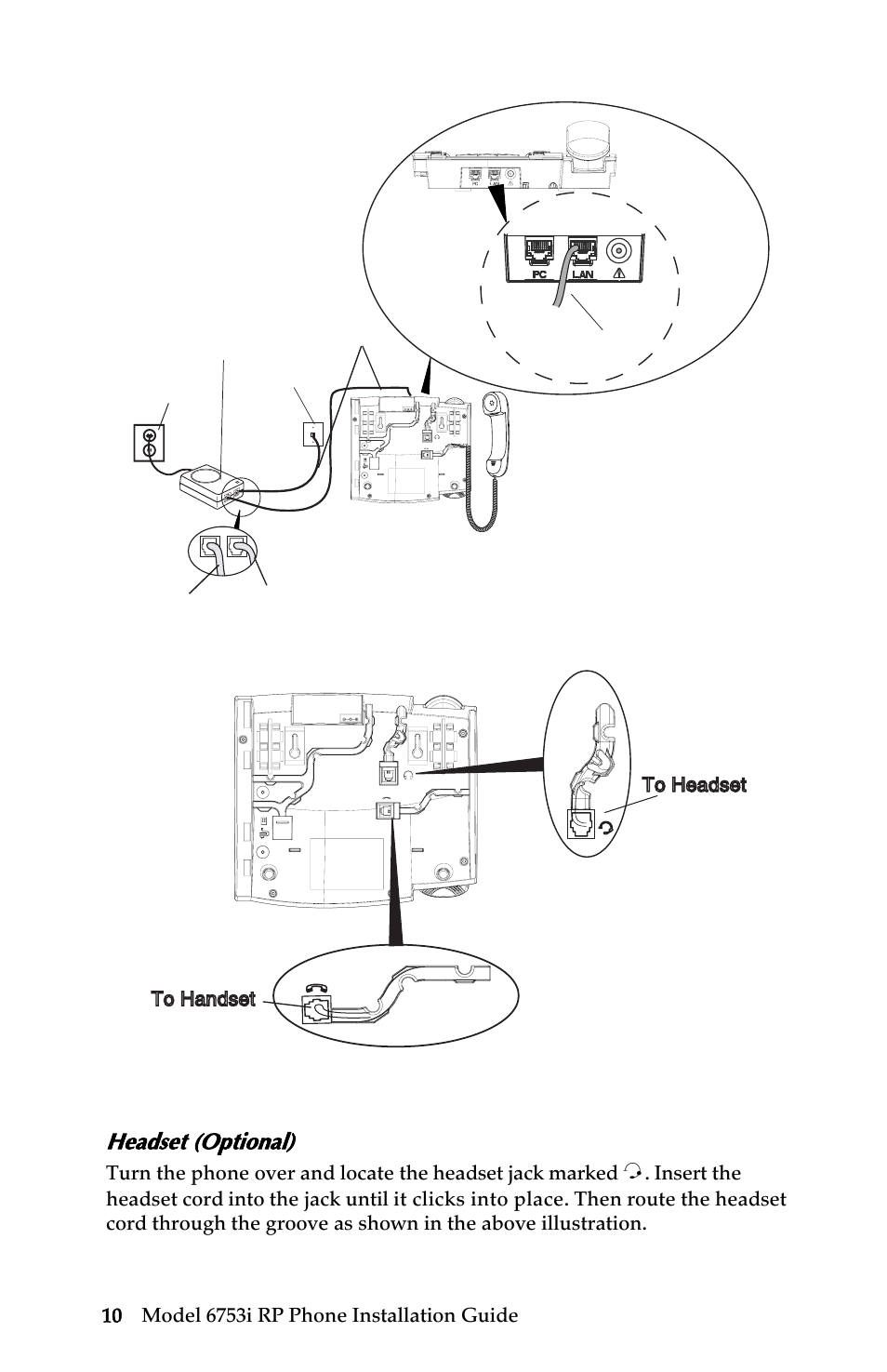 Headset (optional), Installation and setup | Univex 6753i User Manual | Page 16 / 40