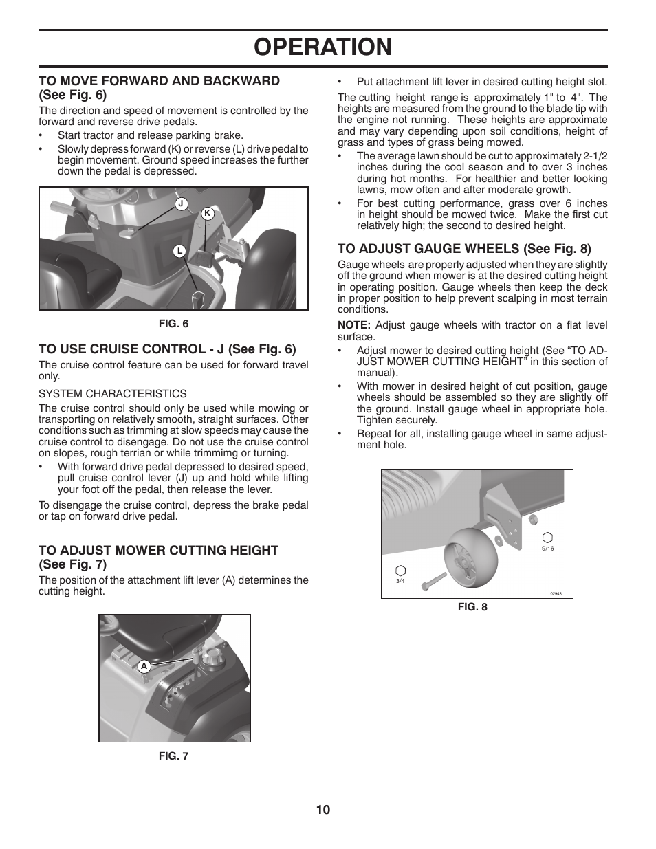Operation | Univex 96043004400 User Manual | Page 10 / 48