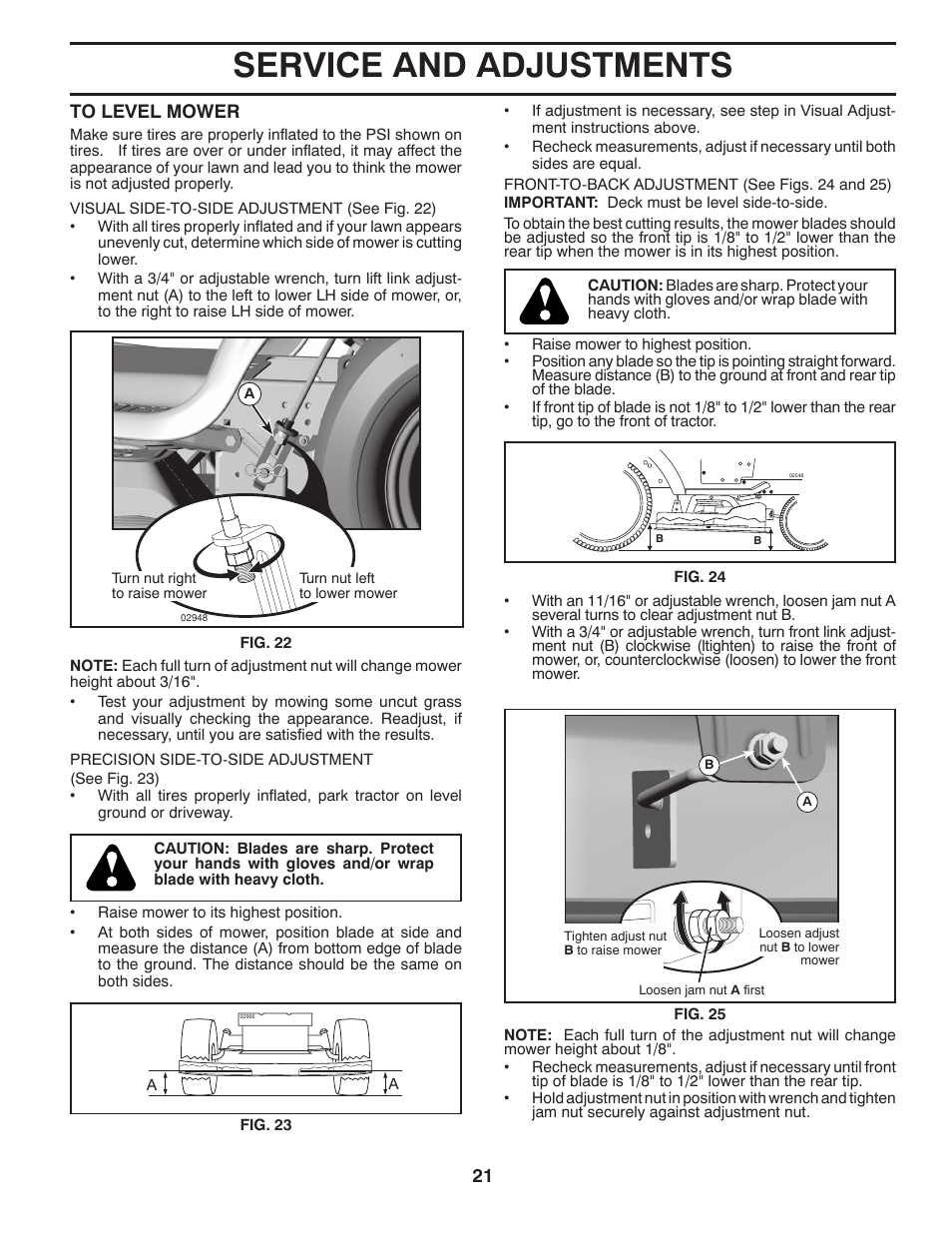 Service and adjustments | Univex 96043004400 User Manual | Page 21 / 48