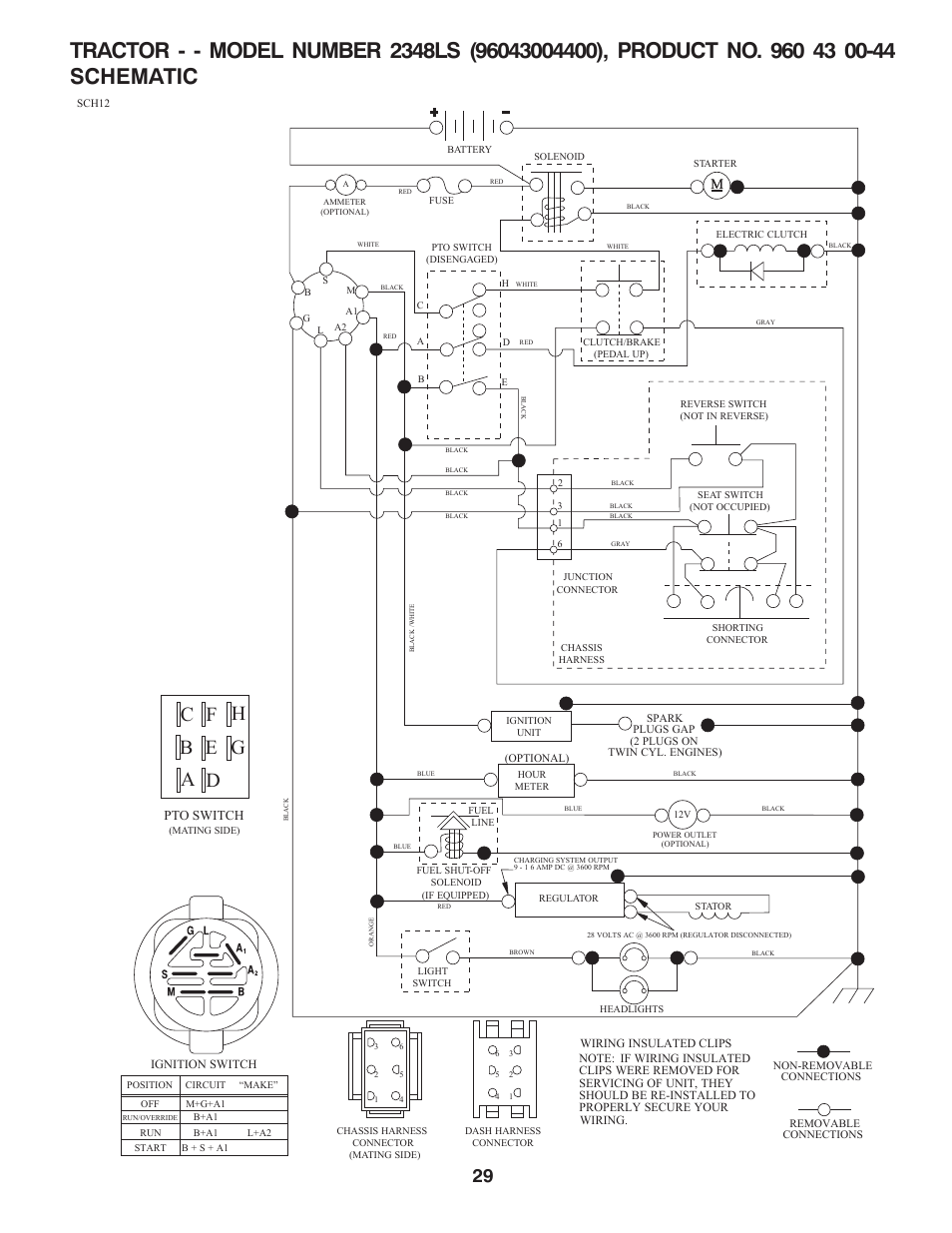 Repair parts, Schematic, No tes | Univex 96043004400 User Manual | Page 29 / 48