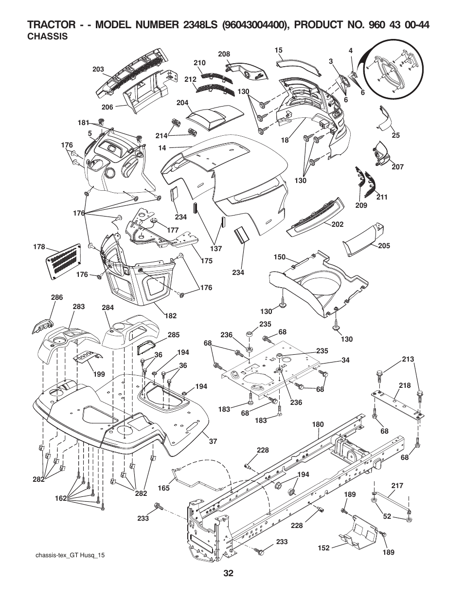 Chassis | Univex 96043004400 User Manual | Page 32 / 48