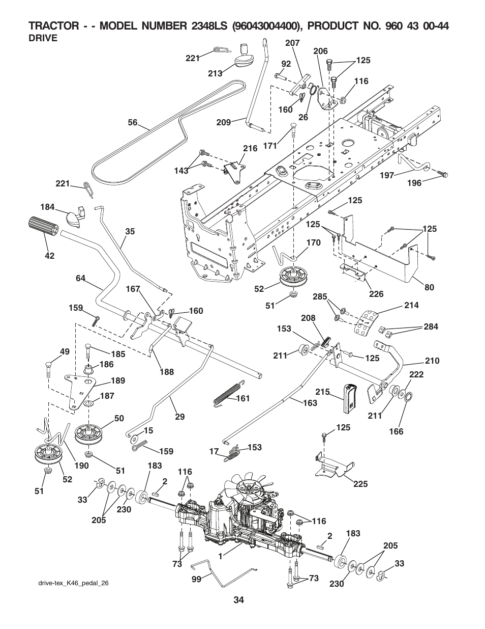 Drive | Univex 96043004400 User Manual | Page 34 / 48