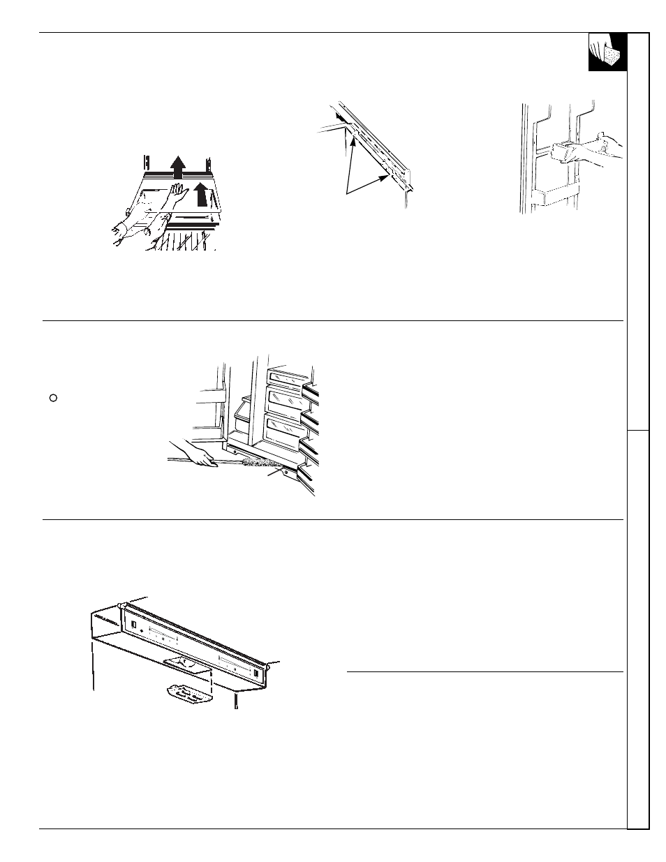 Behind the refrigerator, Fr eezer compar tment car e and cleaning, Drawer and cover removal | Under refrigerator behind refrigerator, Light bulb replacement | Univex Refrigerator - Freezer User Manual | Page 9 / 18