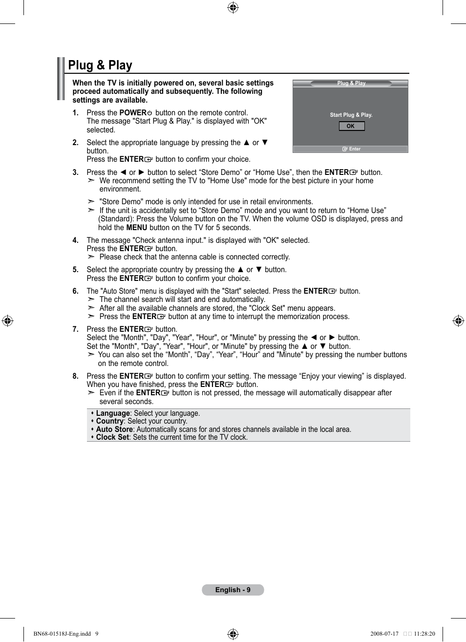 Plug & play | Univex LCD TV User Manual | Page 11 / 36