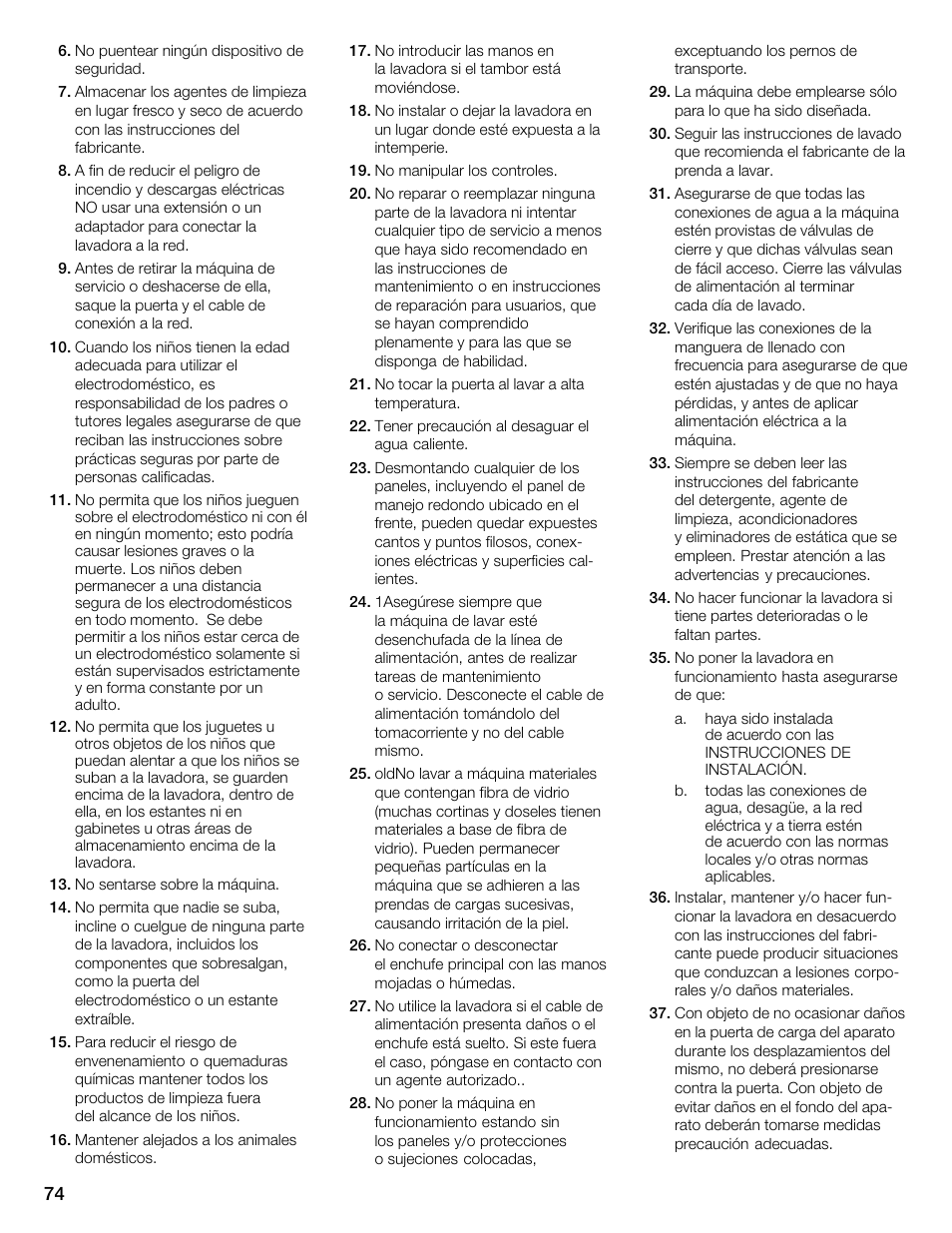 Univex Aquastop 800 series User Manual | Page 74 / 108