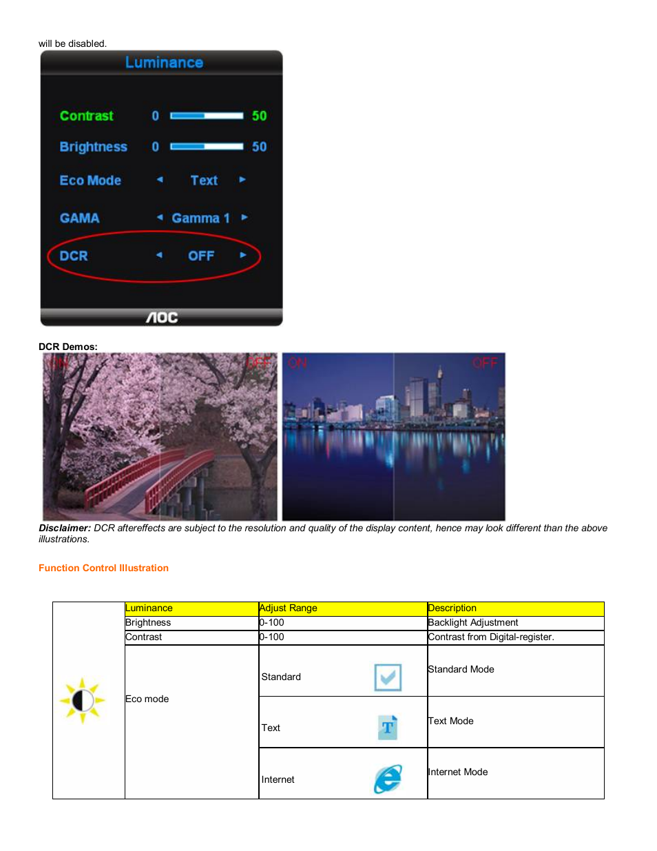 AOC 2217V User Manual | Page 12 / 24