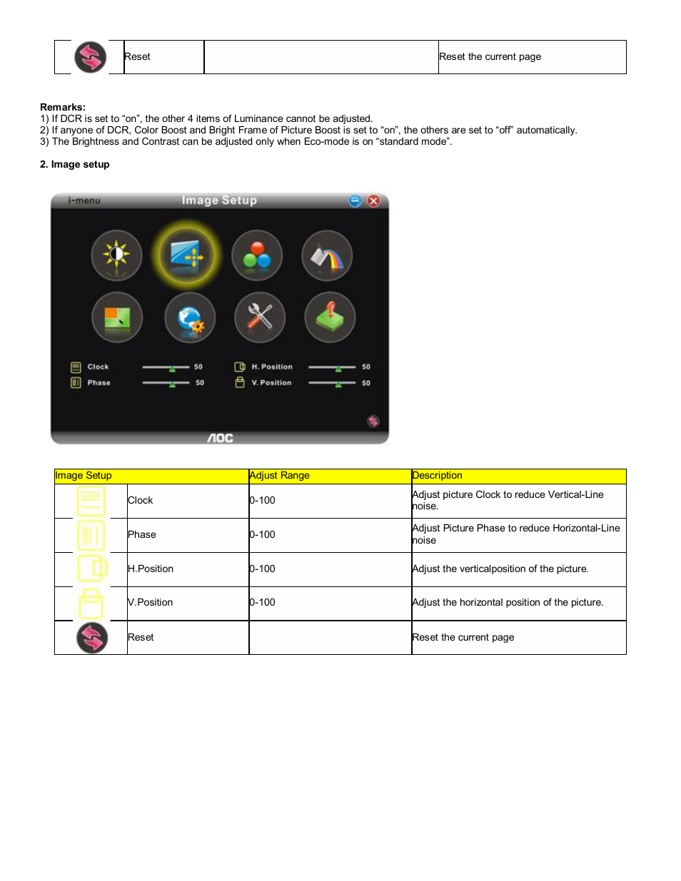 AOC 2217V User Manual | Page 16 / 24