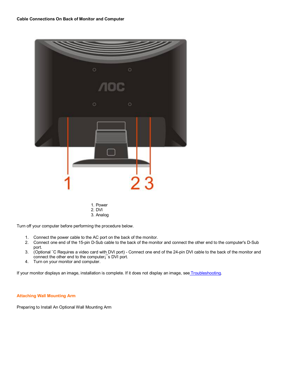 AOC 2217V User Manual | Page 5 / 24