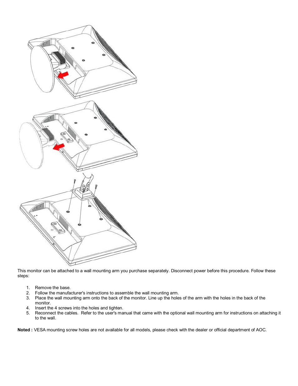 AOC 2217V User Manual | Page 6 / 24