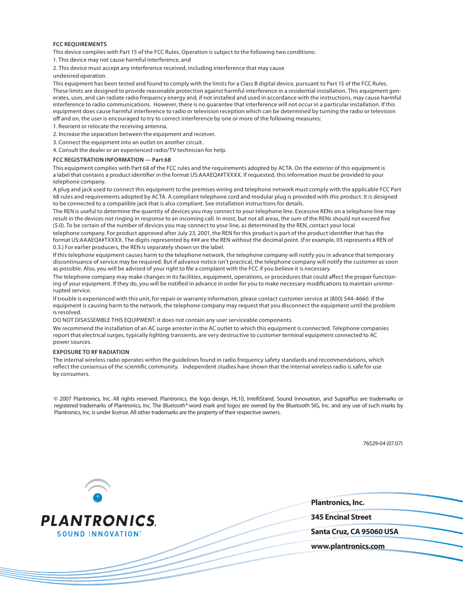 Univex SupraPlus Wireless Headset System User Manual | Page 16 / 16